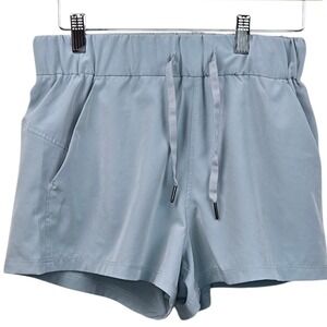 Kyodan Athletic Shorts Light Blue High Rise Elastic Waist Pockets Women XS